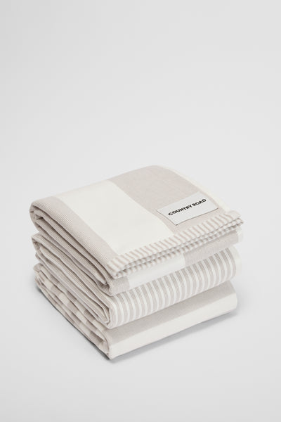 Isa Australian Cotton Tea Towel Pack Of 3