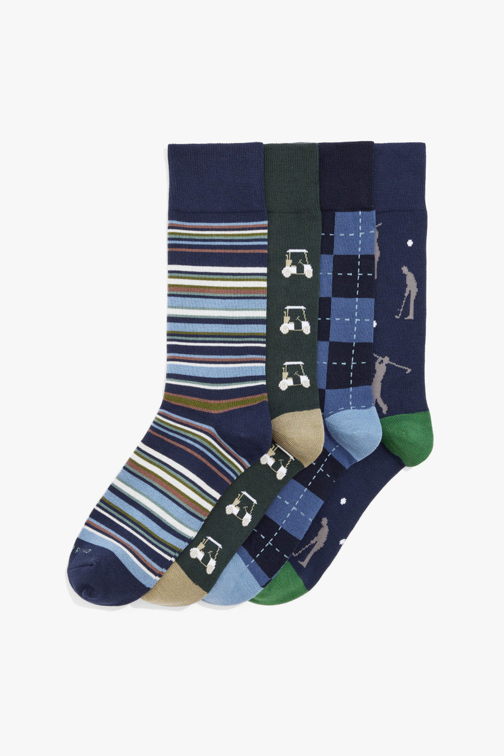Cotton Blend Golf Sock Pack Of 4