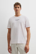 Australian Cotton Modern Logo Stripe T-Shirt