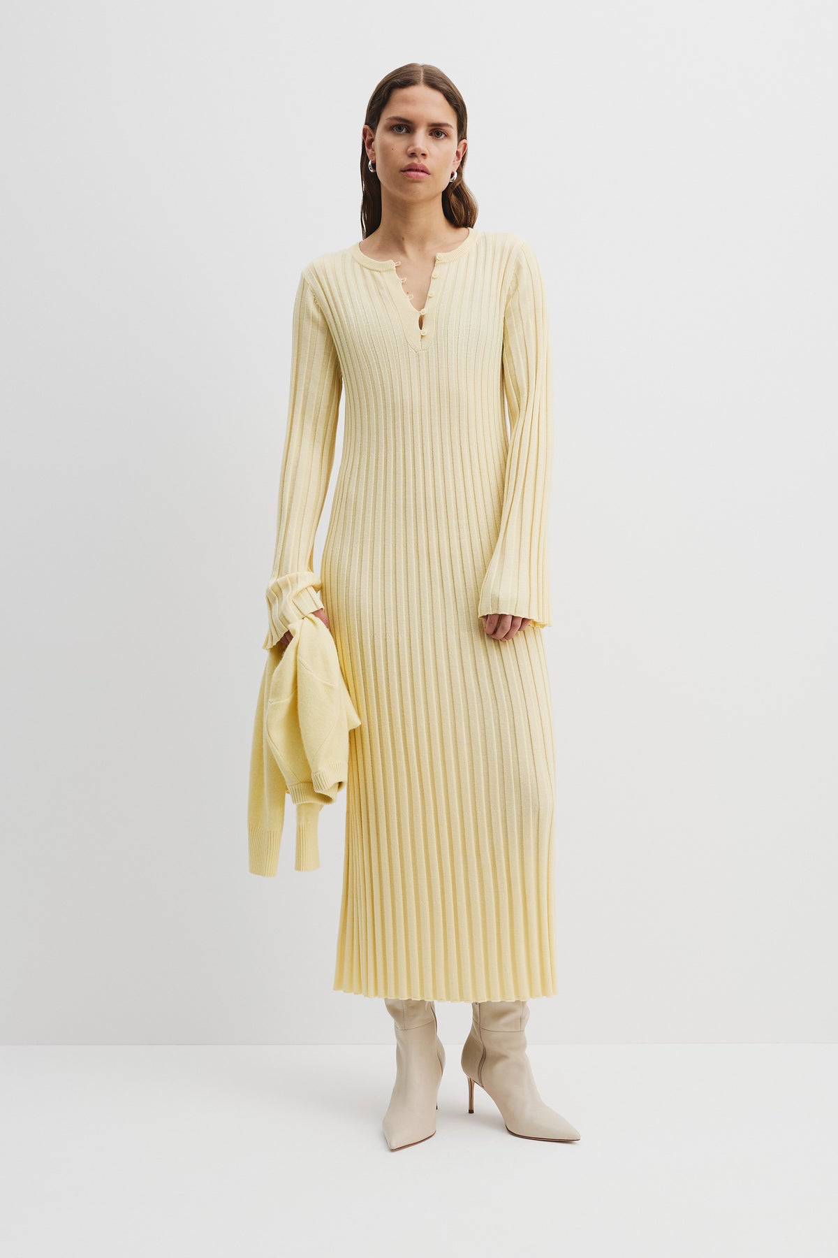 Pleat Knit Dress