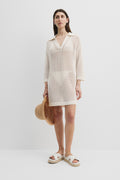 Cotton Crochet Mini Dress