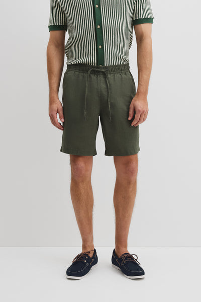 Organically Grown Linen Drawcord Short