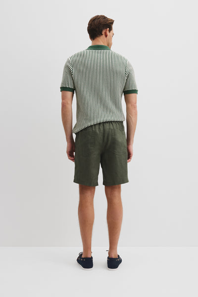 Organically Grown Linen Drawcord Short
