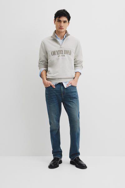 Australian Cotton Half Zip Heritage Sweat