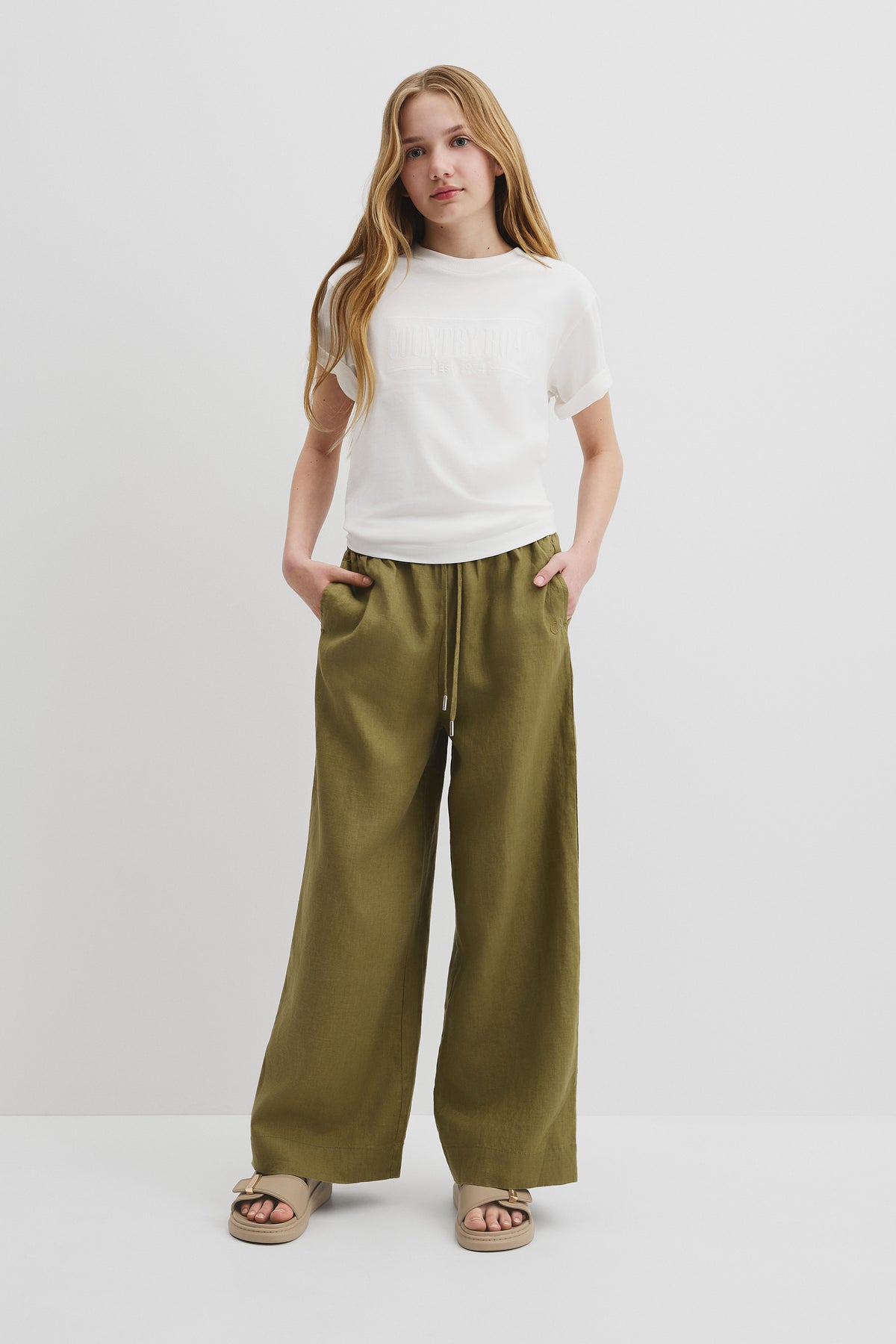 Teen Organically Grown Linen Pant