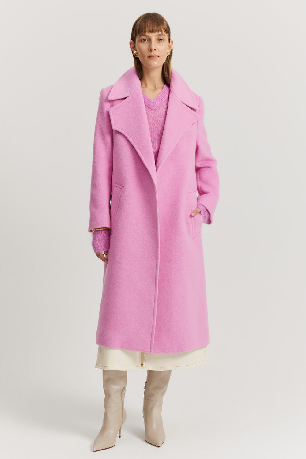 Textured Longline Coat