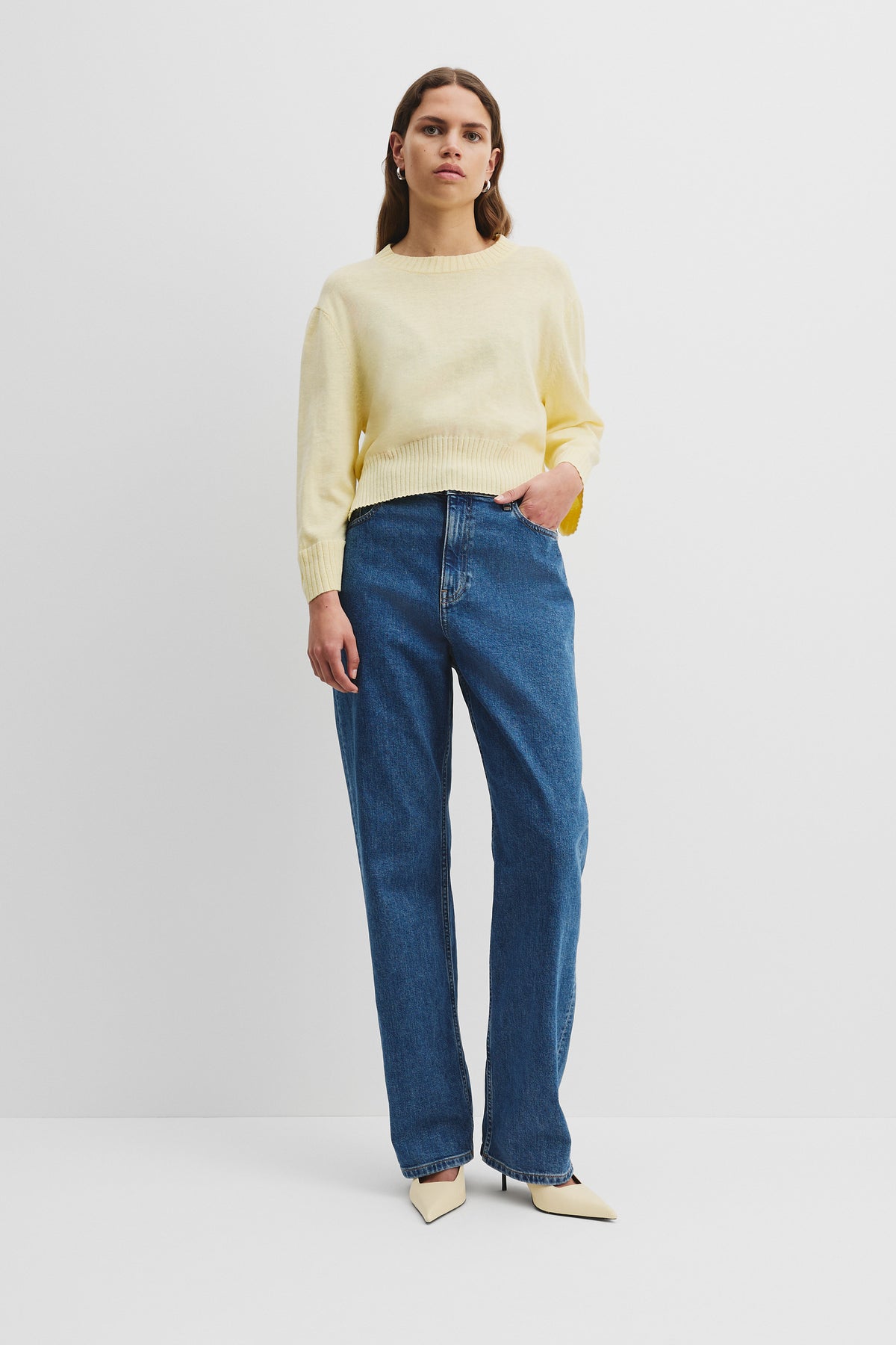 Organically Grown Cotton Linen Crop Knit