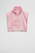 Australian Cotton Stripe Logo Poncho
