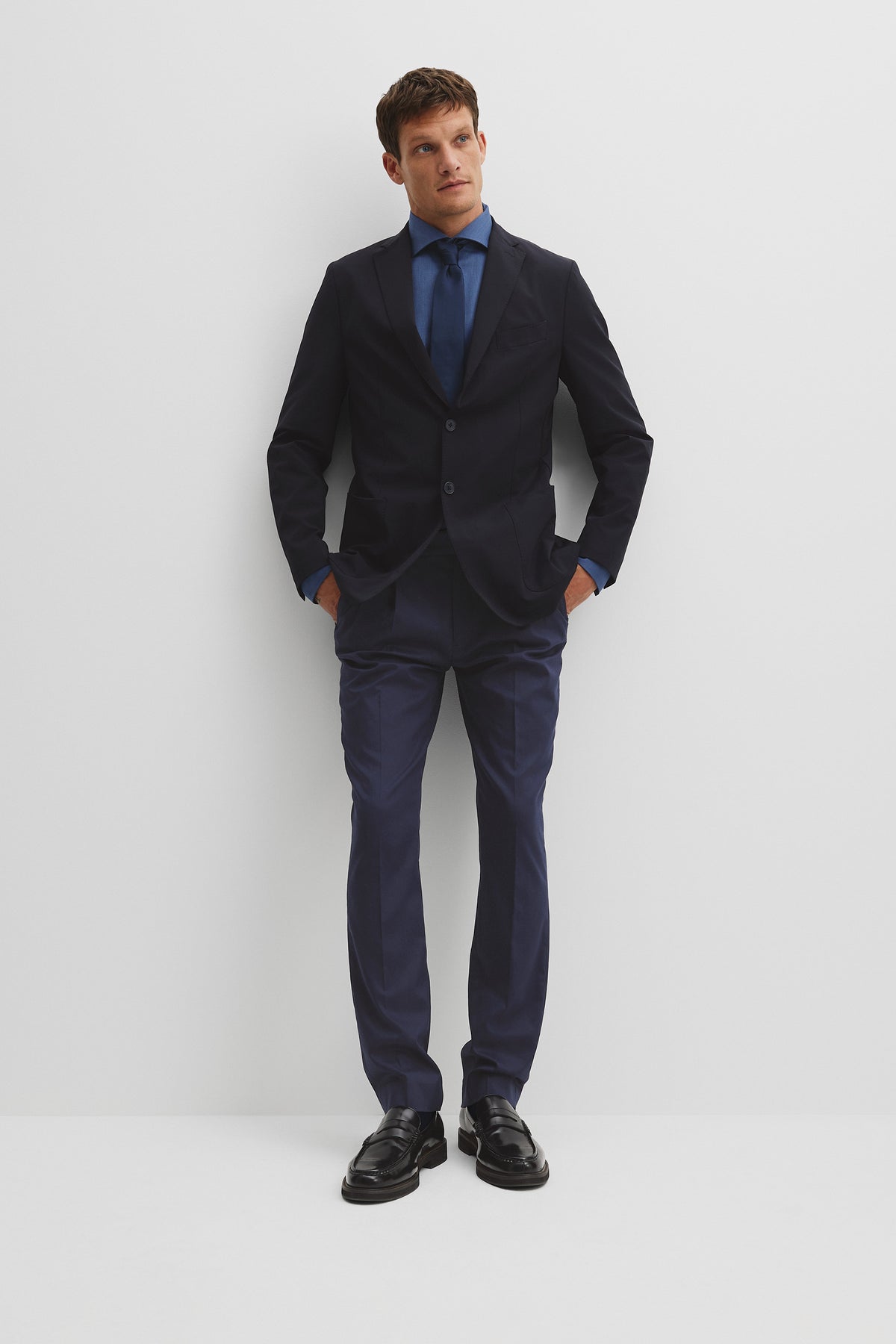 Slim Fit Oxford Travel Shirt