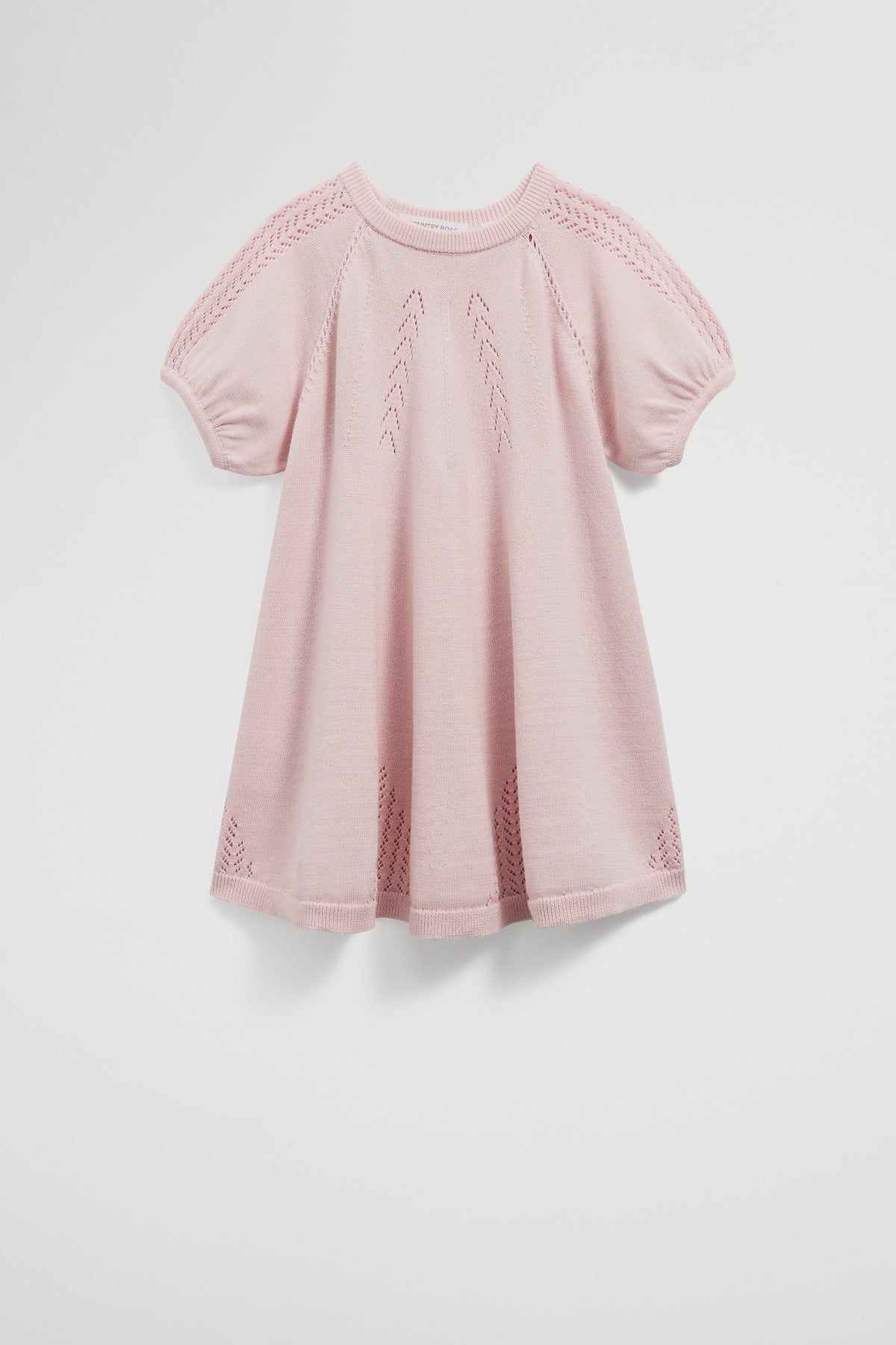 Organically Grown Cotton Pointelle Knit Dress
