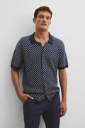 Cotton Pattern Knit Shirt