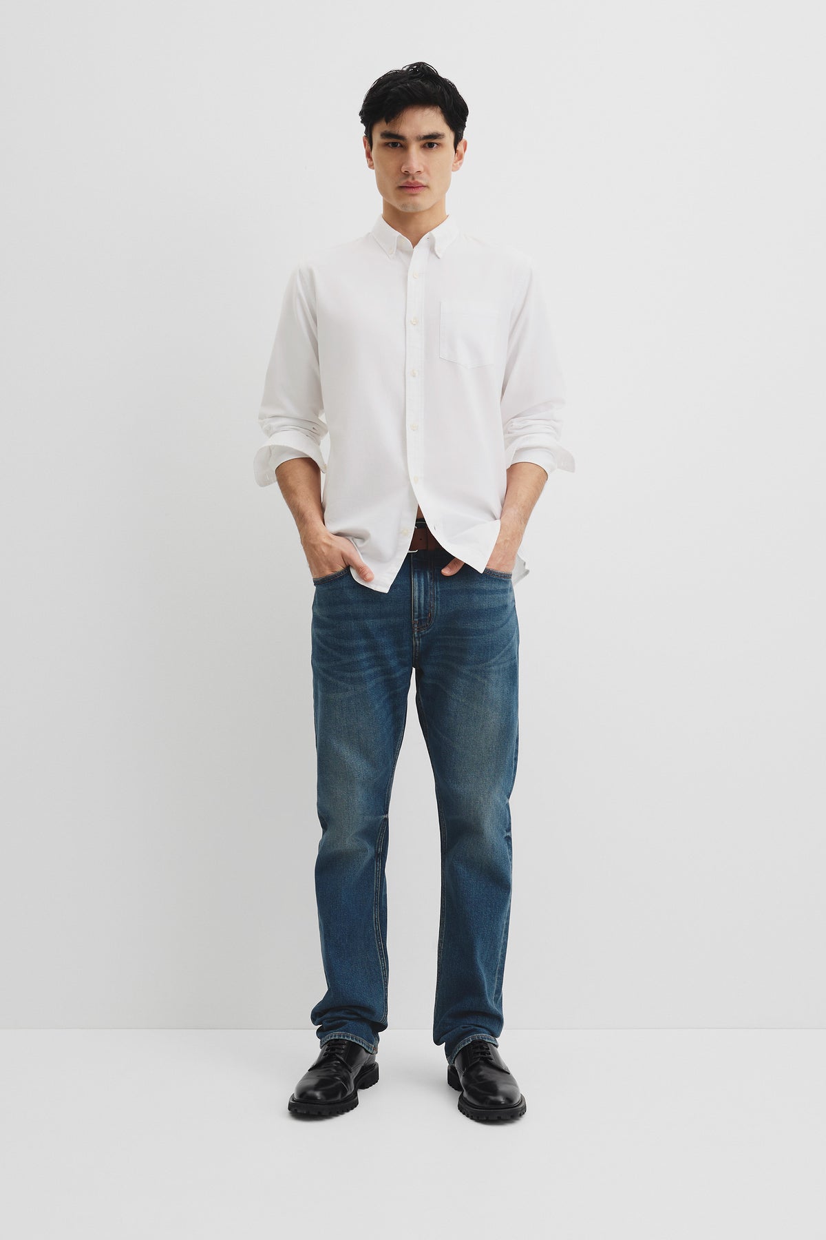 Regular Fit Australian Good Earth Cotton Oxford Shirt
