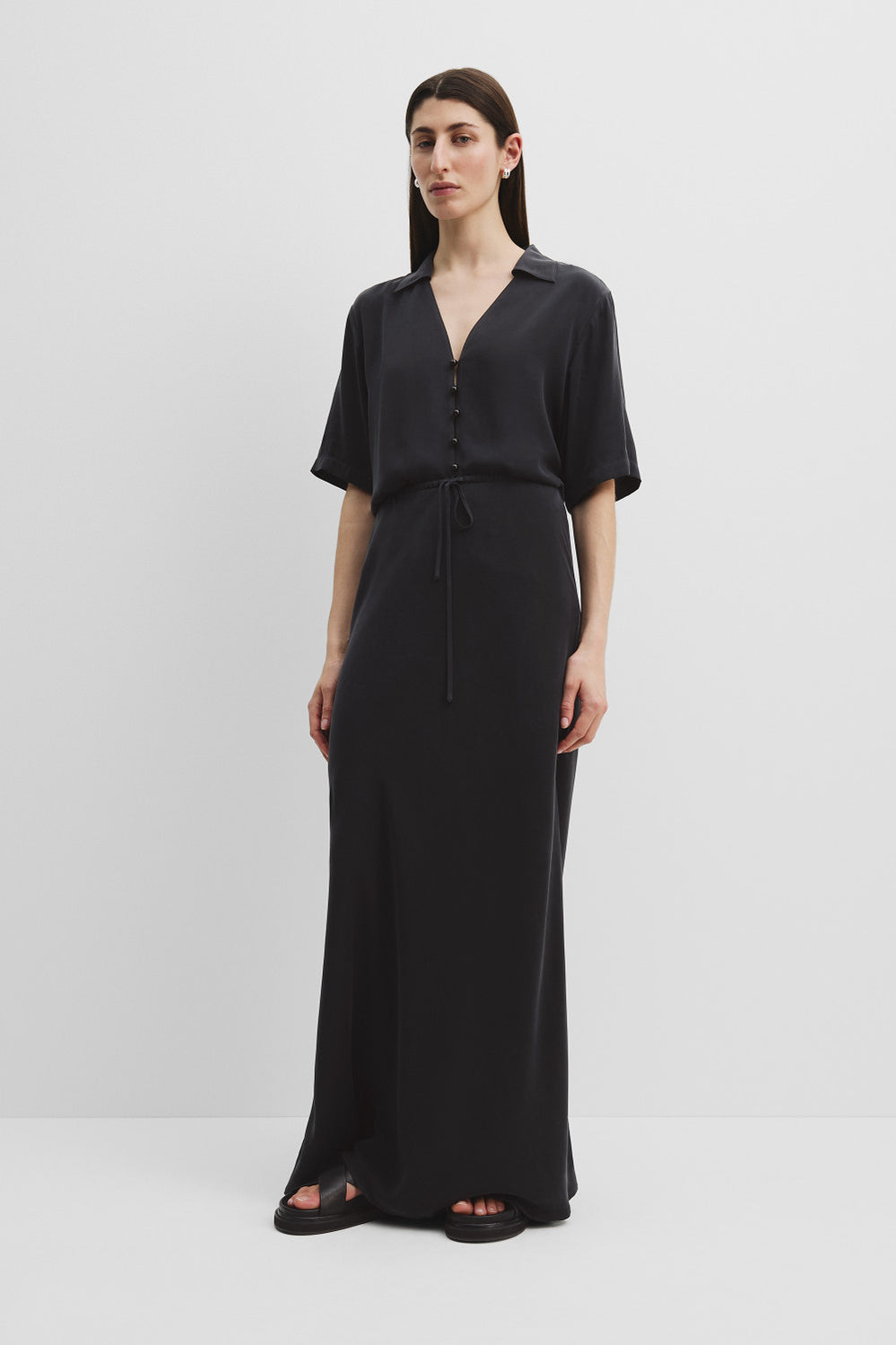Pull On Cupro Skirt