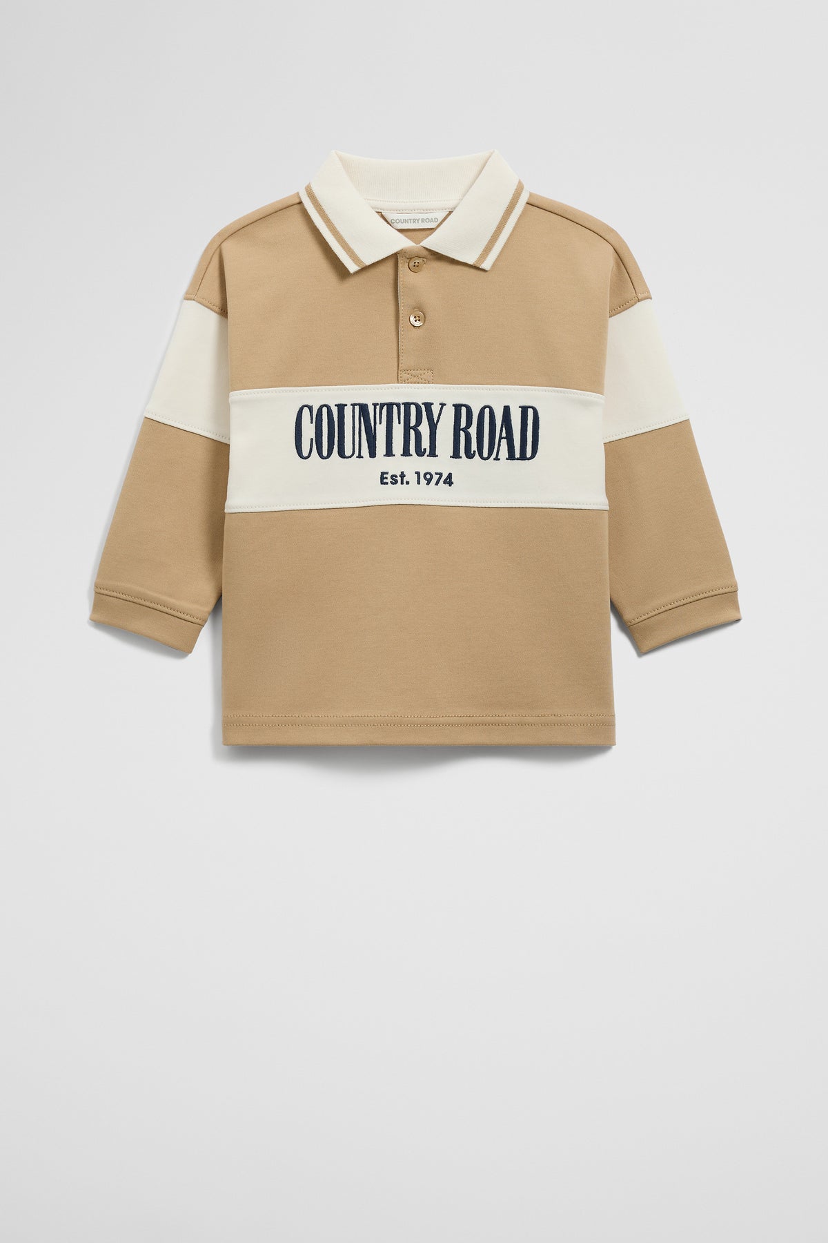 Organically Grown Cotton Logo Rugby T-Shirt