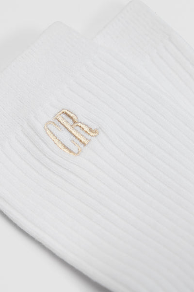 Australian Cotton Blend Cr Ribbed Three Quarter Crew Sock