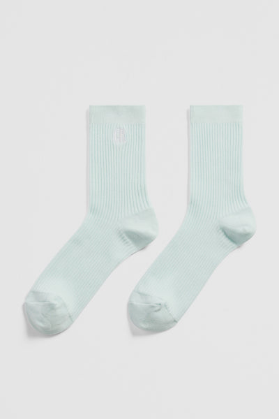 Australian Cotton Blend Cr Ribbed Three Quarter Crew Sock