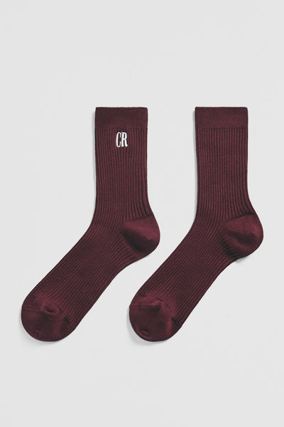 Australian Cotton Blend Cr Ribbed Three Quarter Crew Sock