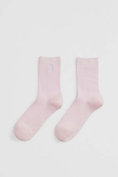 Australian Cotton Blend Cr Ribbed Three Quarter Crew Sock