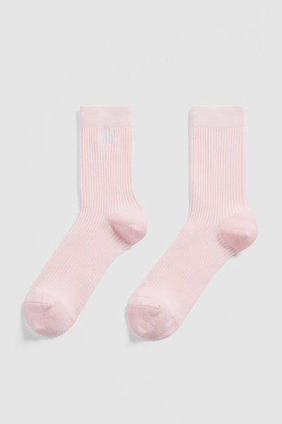 Australian Cotton Blend Cr Ribbed Three Quarter Crew Sock