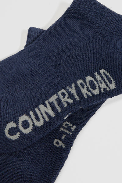 Organically Grown Cotton Blend Cushion Sock Pack Of 3