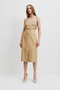 Structured Split Skirt