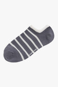 Cotton Blend Stripe Sneaker Sock