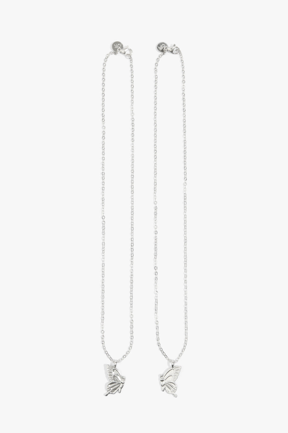 Butterfly Bff Necklace Pack Of 2