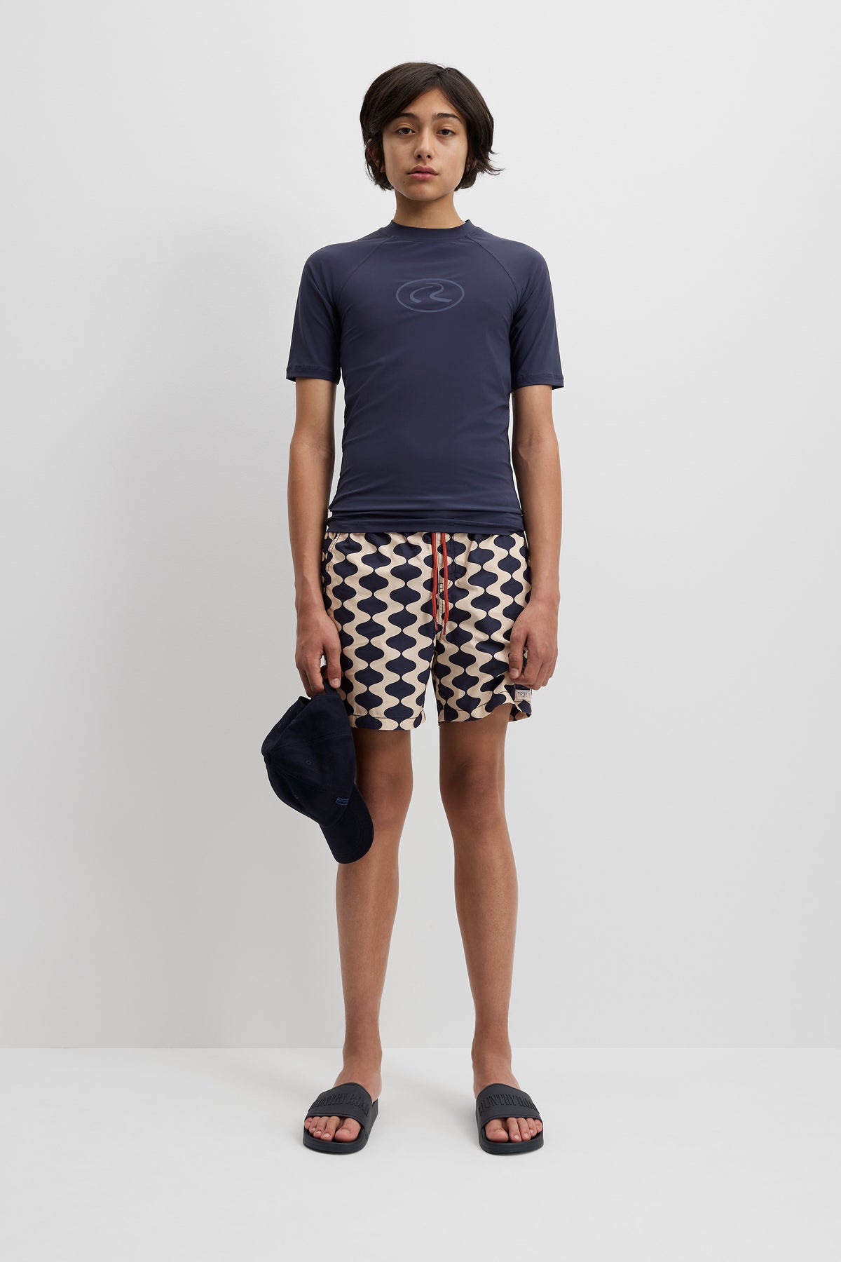 Teen Blend Wavy Stripe Board Short