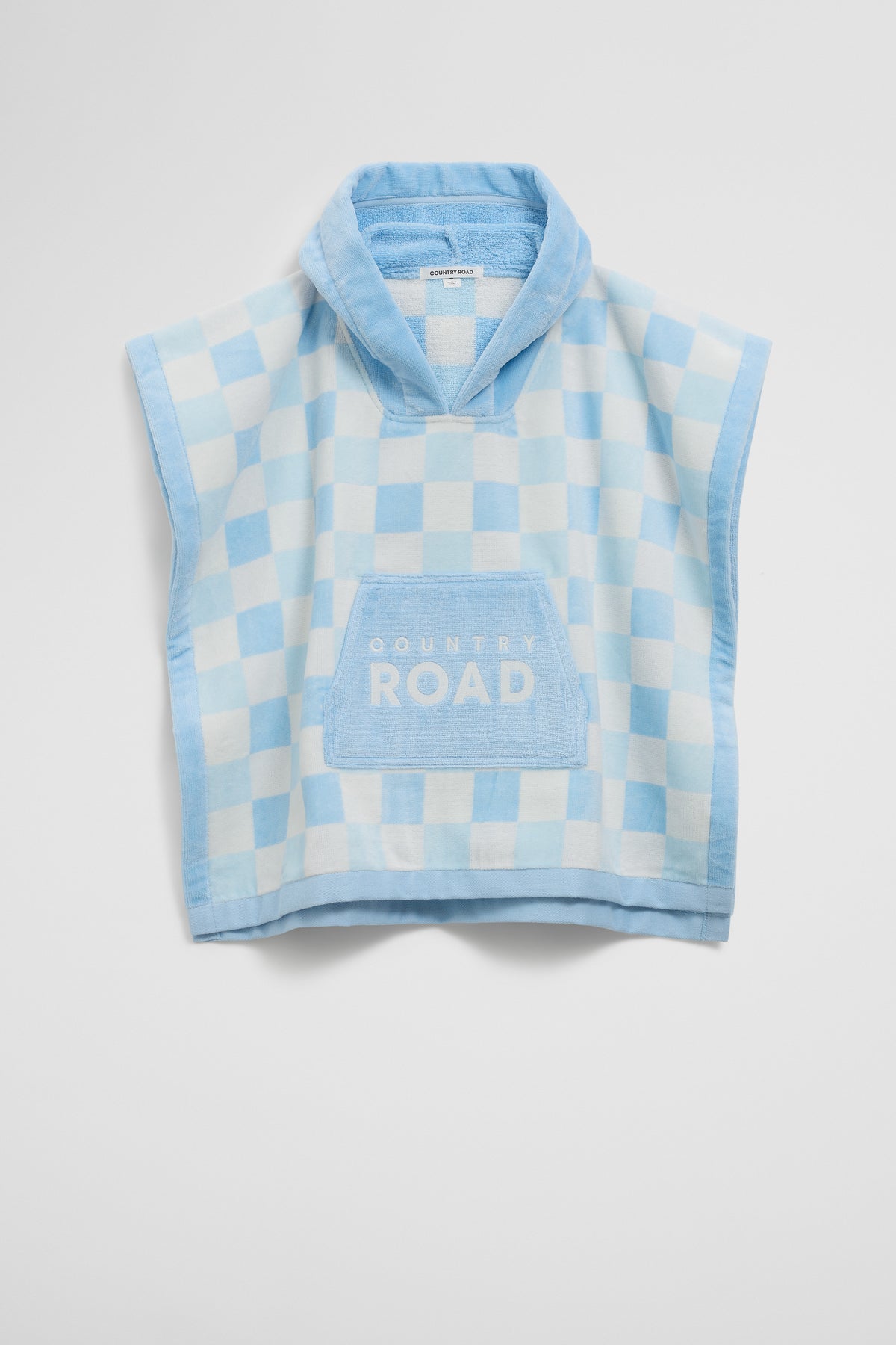 Australian Cotton Logo Check Poncho