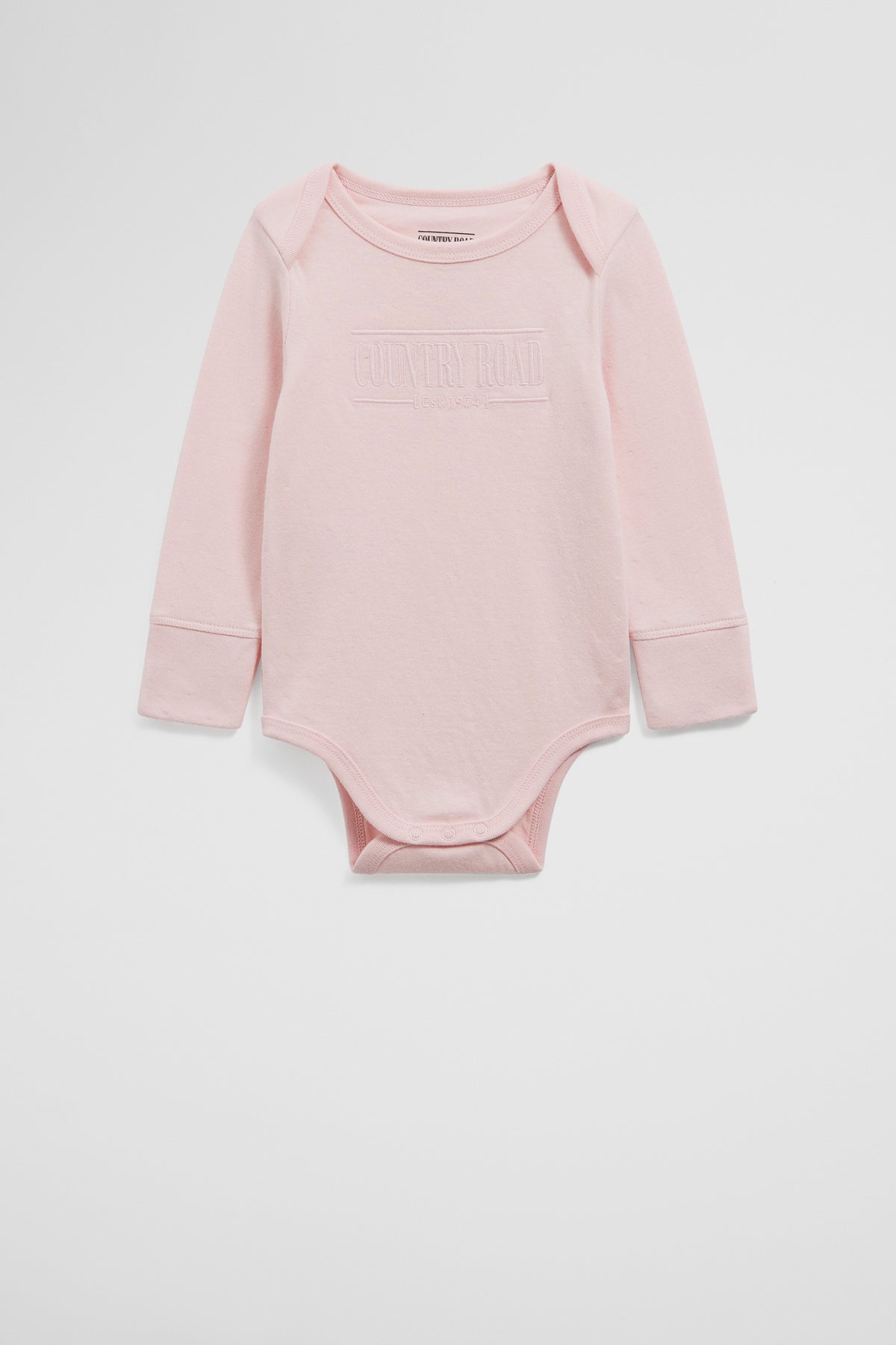 Organically Grown Cotton Heritage Long Sleeve Bodysuit