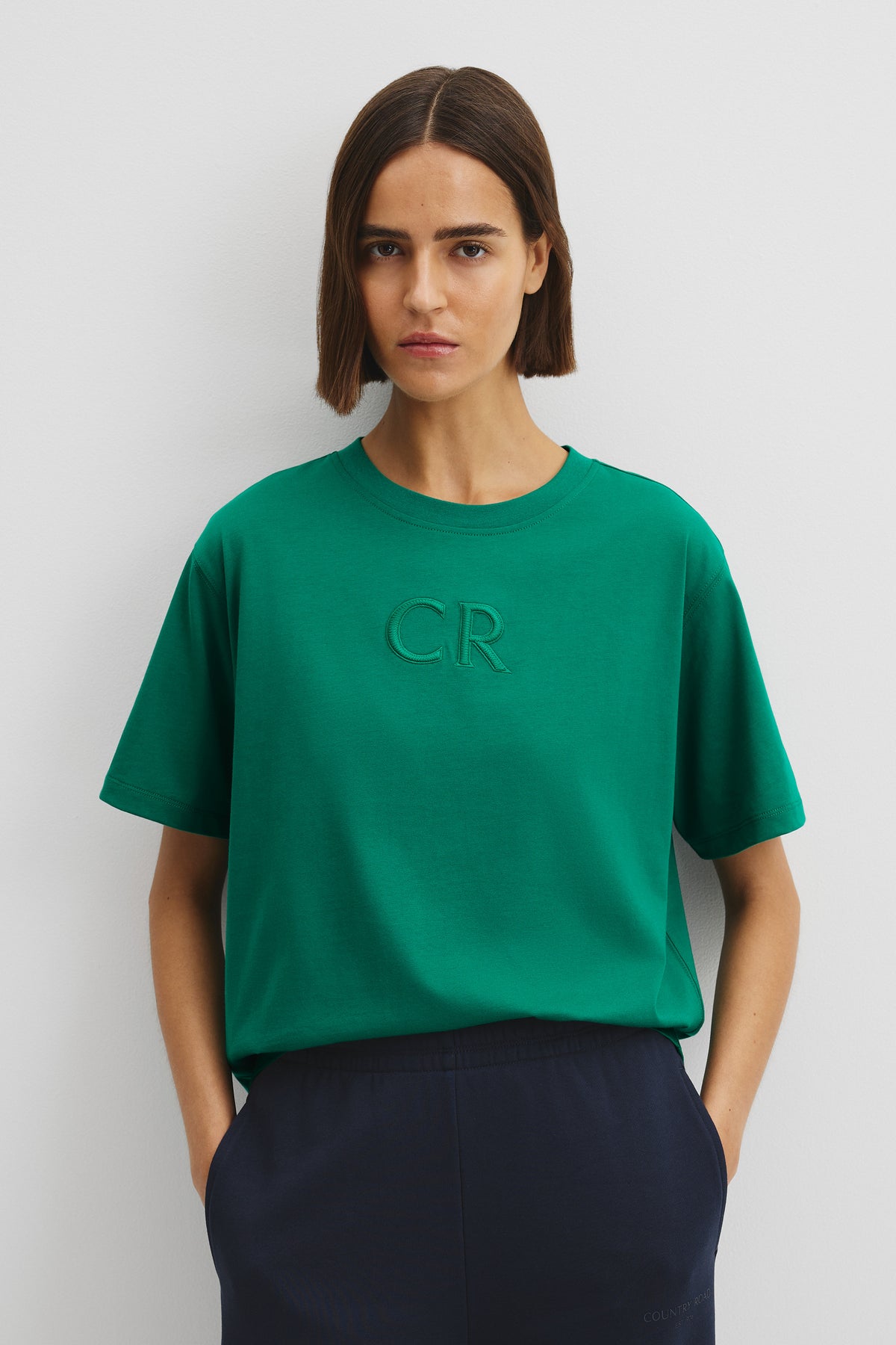 Australian Cotton Cr Logo T-Shirt