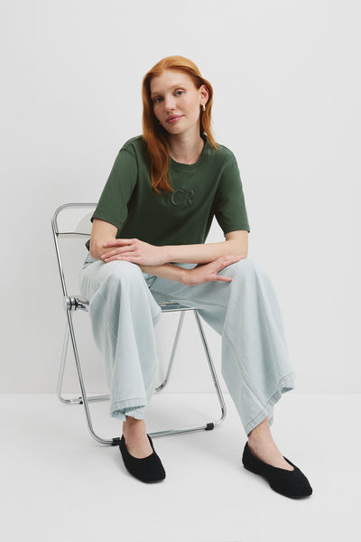 Australian Cotton Cr Logo T-Shirt