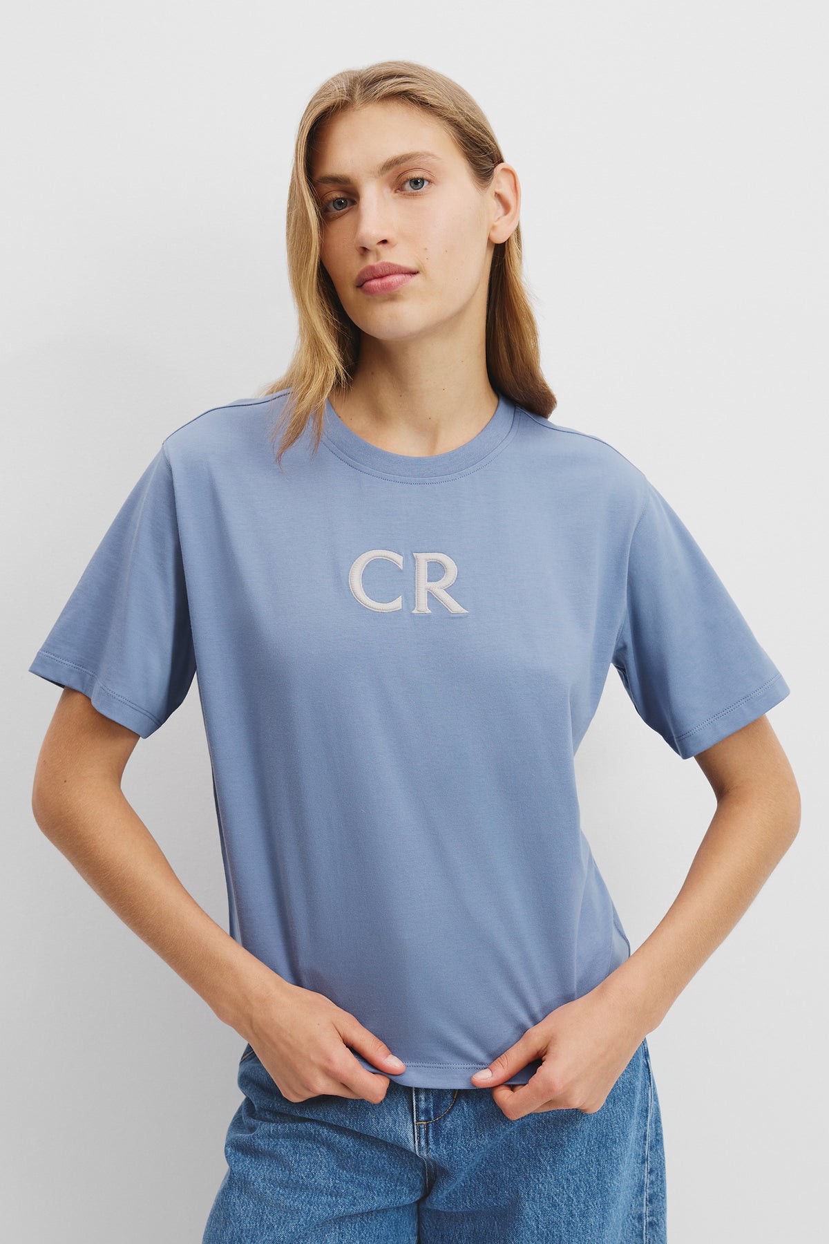 Australian Cotton Cr Logo T-Shirt