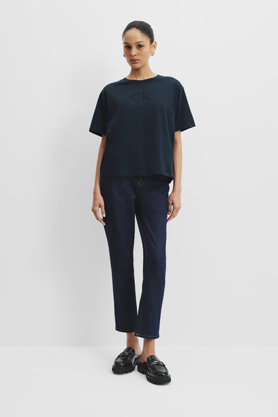 Australian Cotton Cr Logo T-Shirt