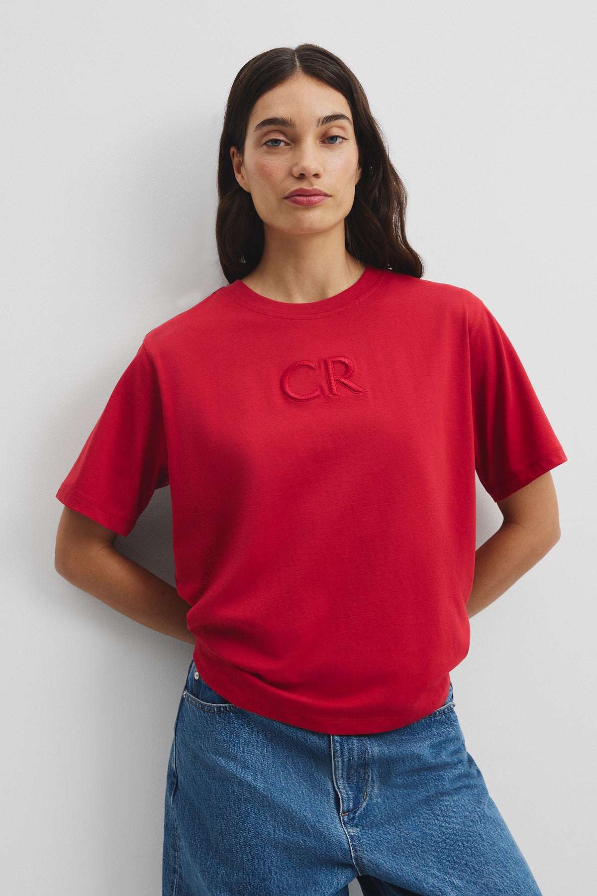Australian Cotton Cr Logo T-Shirt
