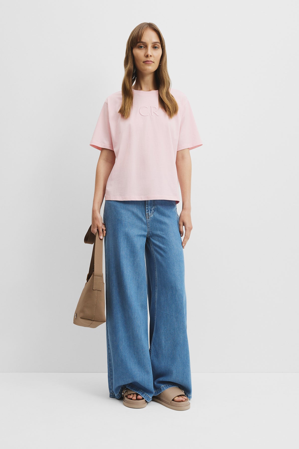 Australian Cotton Cr Logo T-Shirt