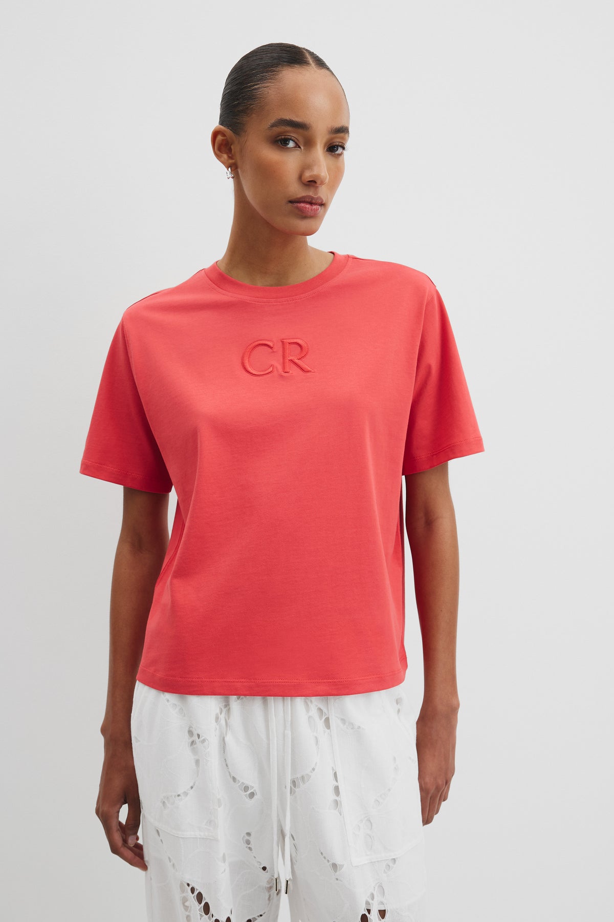 Australian Cotton Cr Logo T-Shirt