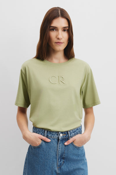 Australian Cotton Cr Logo T-Shirt