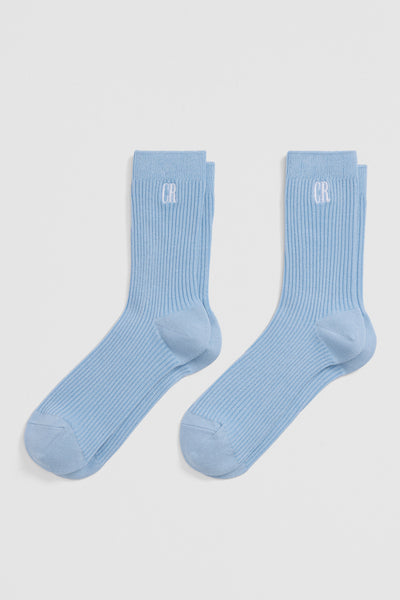 Australian Cotton Blend Cr Ribbed Quarter Crew Sock Pack Of 2