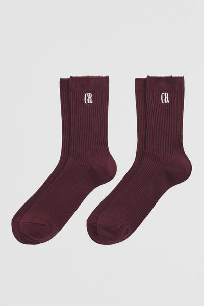 Australian Cotton Blend Cr Ribbed Quarter Crew Sock Pack Of 2