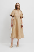 Panelled Detail Midi Dress