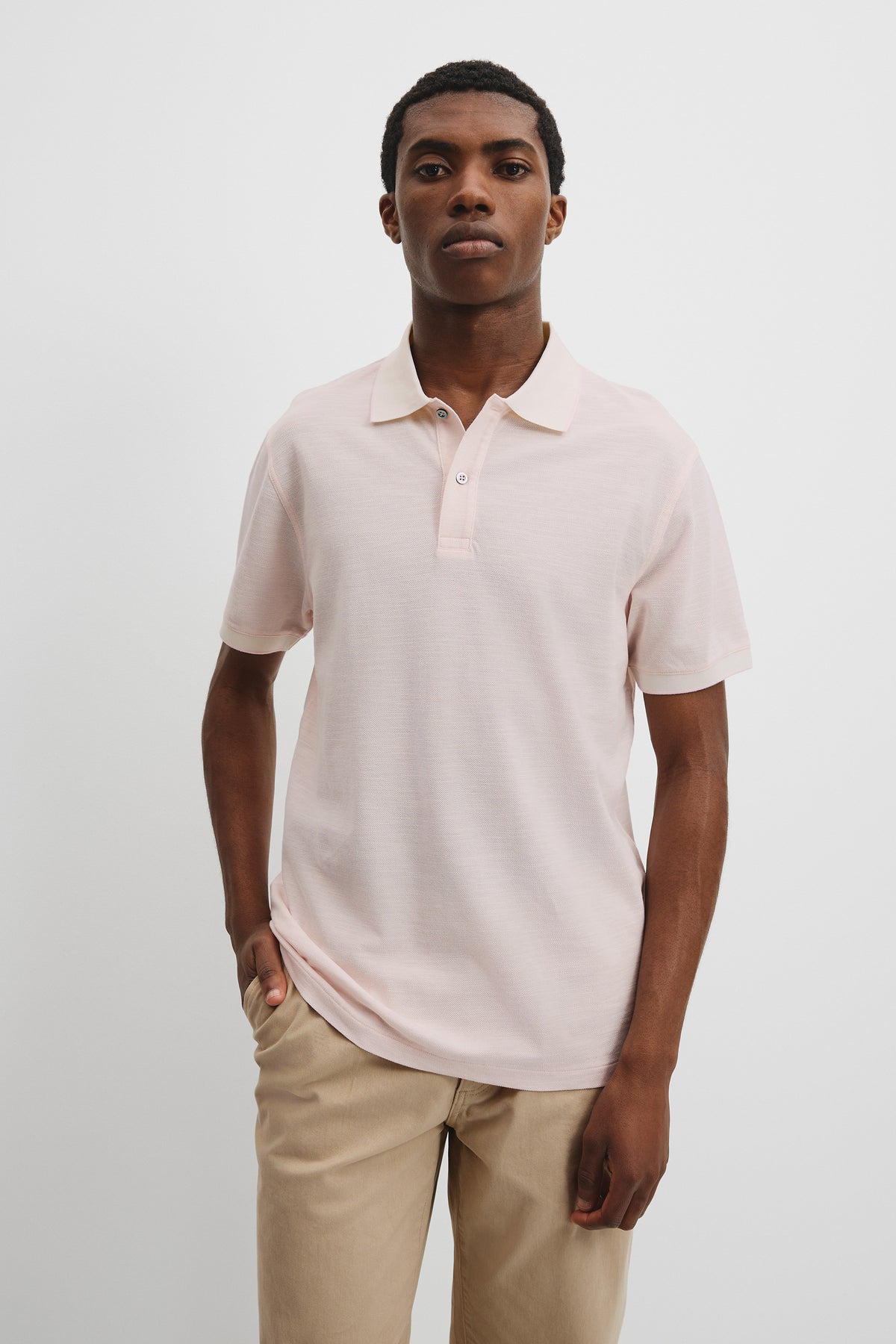 Australian Cotton Micro Textured Polo