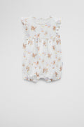 Organically Grown Cotton Shell Frill Romper