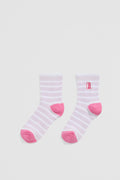 Rib Quarter Crew Sock