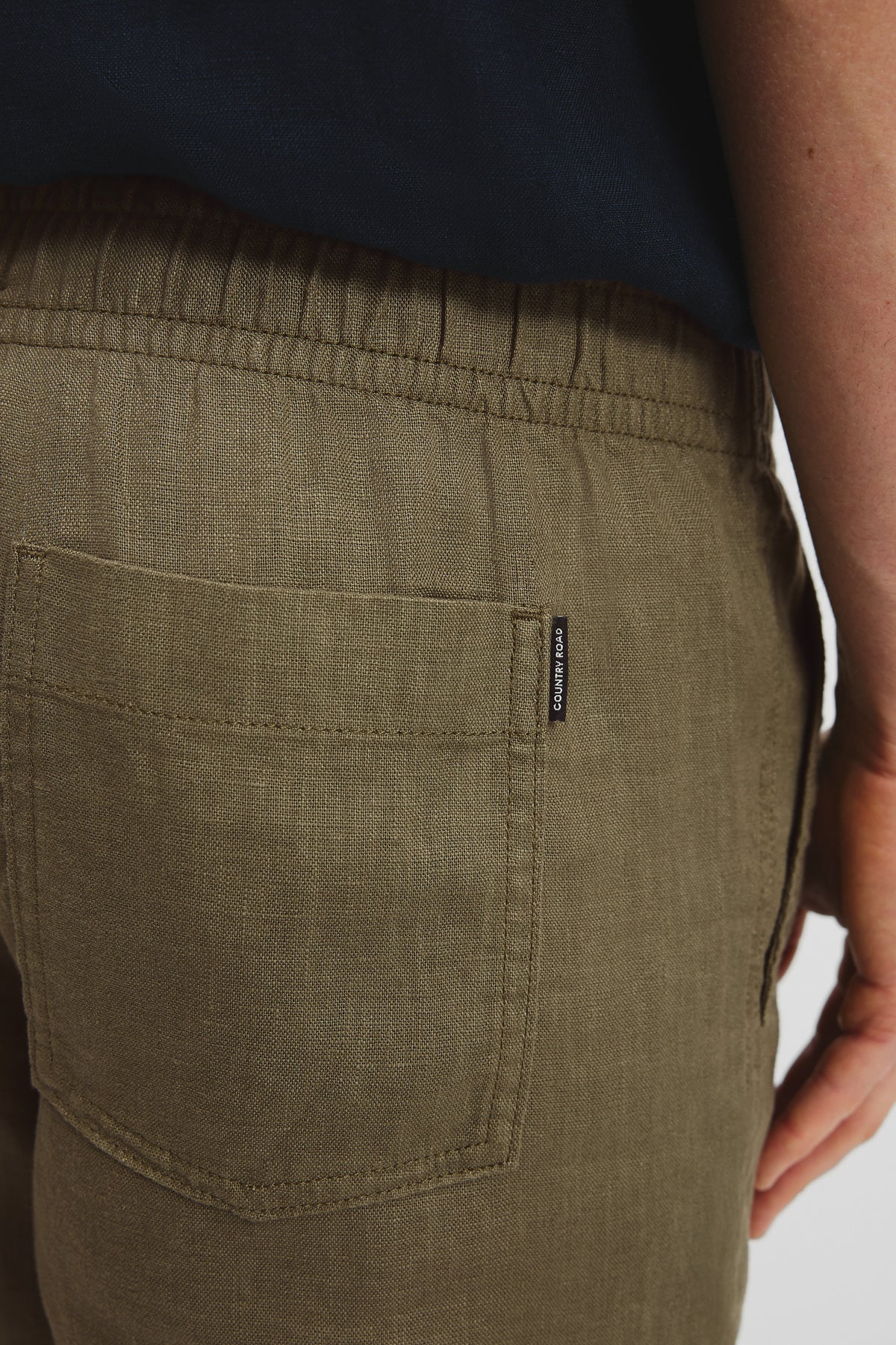 Organically Grown Linen Drawcord Short