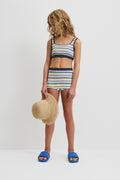 Teen Nylon Blend High Waisted Bikini Bottom