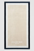 Australian Cotton Cr Est. 1974 Border Beach Towel