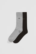 Australian Cotton Blend Cr Waffle Crew Sock Pack Of 2