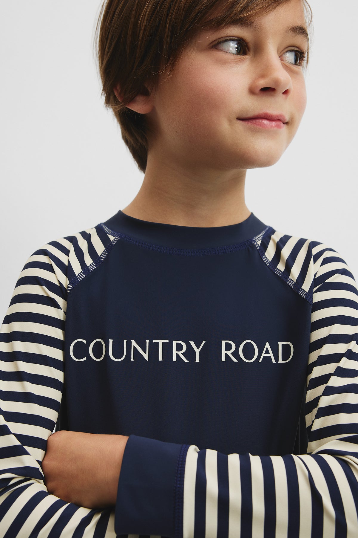 Nylon Blend Logo Rash Vest