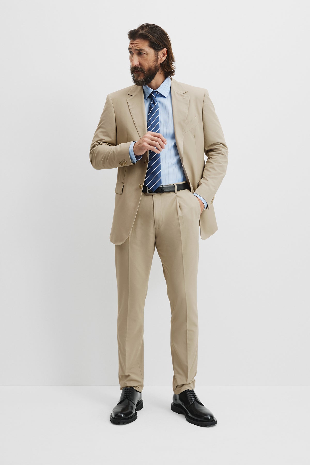 Cotton Pleat Pant